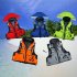 Adjustable Adult Safety Life Jacket Survival Vest for Swimming Boating Fishing  Fluorescent green XL