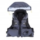 Adjustable Adult Safety Life Jacket Survival Vest for Swimming Boating Fishing  gray XL