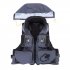 Adjustable Adult Safety Life Jacket Survival Vest for Swimming Boating Fishing  gray XL
