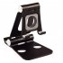 Adjustable Aluminum Portable Desktop Stand for Smartphone iPhone iPad Laptops iWacth black