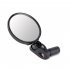 Adjustable Bicycle Rearview Mirror Mountain Bike Reflector Lens Stainless Steel Mirror orange