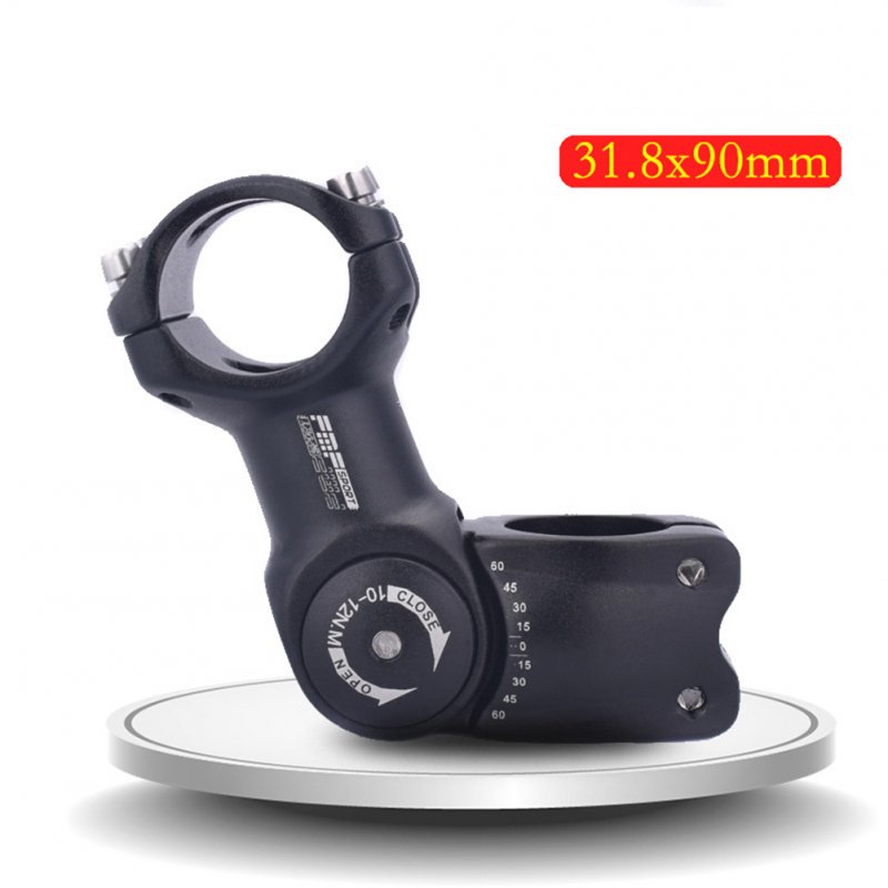 Adjustable Bicycle Stem Riser 25.4mm/31.8mm Road Mountain Bike Stem Aluminum Alloy Bicycle Parts Cycling Accessories MTB Stem Adjustable handle 31.8*90mm