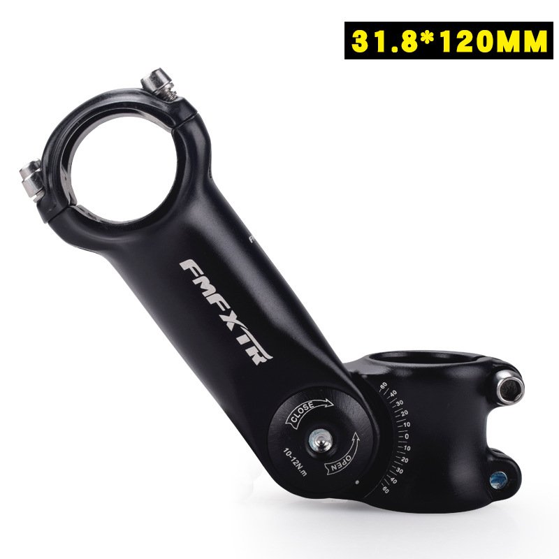 Adjustable Bicycle Stem Riser 25.4mm/31.8mm Road Mountain Bike Stem Aluminum Alloy Bicycle Parts Cycling Accessories MTB Stem Adjustable handle 31.8*120mm