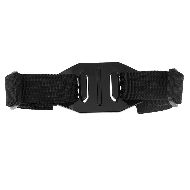 Adjustable Bike Helmet Strap Head Belt Mount Holder Adapter for GoPro Hero 4 / 3 + / 3 / 2 / 1 Accessories black