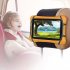 Adjustable Car Headrest Mount Holder Stretchable Silicone Cover Bracket Seat Back Universal For 7 10 5 Inch Tablet black