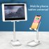 Adjustable Desk Phone Stand 10W Fast Wireless Charge Holder Plastic Retractable Portable Lazy Bracket For IPhone IPad white