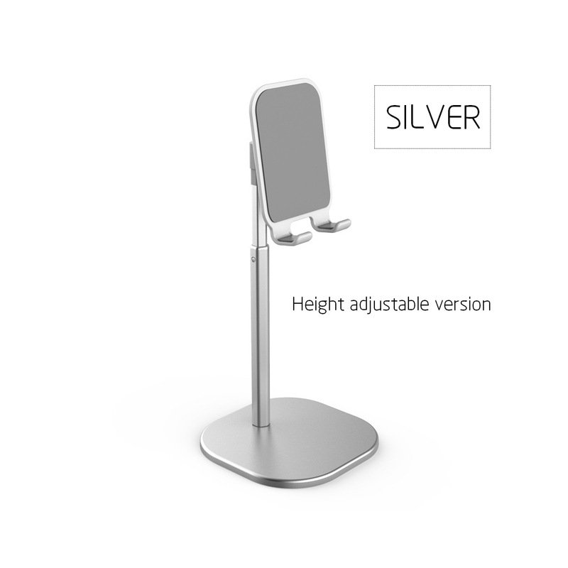 Adjustable Desktop Stand Desk Holder Mount Cradle for Cell Phone Tablet Switch Silver