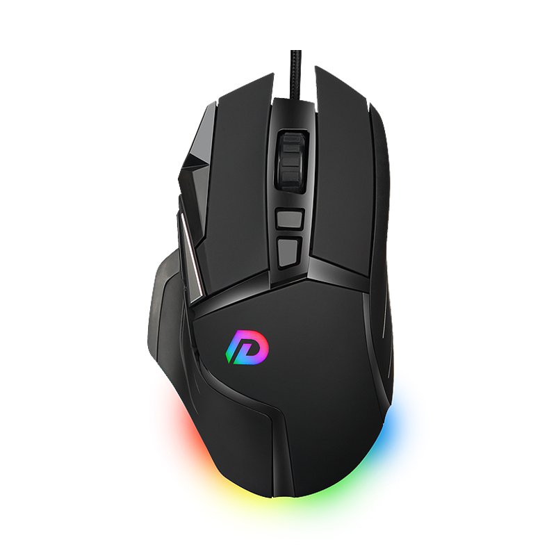 Adjustable Dm502 Wired  Gaming  Mouse Csgo/lol/cf Programming Mouse Sports Silent Luminous Mouse Laptops Notebook Accessories black