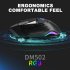 Adjustable Dm502 Wired  Gaming  Mouse Csgo lol cf Programming Mouse Sports Silent Luminous Mouse Laptops Notebook Accessories black