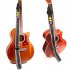 Adjustable Electric Guitar Strap with 3 Plectrums Guitar Pick Holders Acoustic Guitar Bass Strap Belt black
