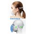 Adjustable Face Guard Buckle Anti skid Drop Anti hole Ear Hook Adjuster Holder white