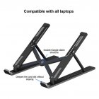 Adjustable  Foldable  Laptop  Stand Non slip Desktop Notebook Holder For Air Pro Tablet Computer Cooling Bracket Black