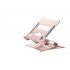 Adjustable Folding Laptops  Stand Aluminum Bracket Notebook Support Portable Riser Accessories Holder Rose gold