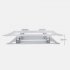 Adjustable Folding Laptops  Stand Aluminum Bracket Notebook Support Portable Riser Accessories Holder Rose gold