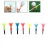 Adjustable Golf Plastic Tees Golf Ball Holder Golfer Training Practice Tool Rotatable Limited Step Down Golf Tees Random Color