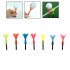 Adjustable Golf Plastic Tees Golf Ball Holder Golfer Training Practice Tool Rotatable Limited Step Down Golf Tees Random Color