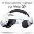 Adjustable Head Strap  VR Headset Replacement Part Enhanced Support for Oculus Meta Quest 3 Headset Black