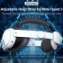 Adjustable Head Strap  VR Headset Replacement Part Enhanced Support for Oculus Meta Quest 3 Headset Black