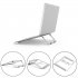 Adjustable Laptop Stand Foldable Lightweight Ventilated Laptop Riser Holder for Desk with Anti Slip Design Portable Bracket Silver