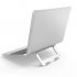 Adjustable Laptop Stand Foldable Lightweight Ventilated Laptop Riser Holder for Desk with Anti Slip Design Portable Bracket Silver