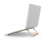 Adjustable Laptop Stand Foldable Lightweight Ventilated Laptop Riser Holder for Desk with Anti Slip Design Portable Bracket Gold