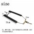 Adjustable Leather Saxophone Shoulder Neck Strap with Buckle for Sax Plyers Music Lovers black