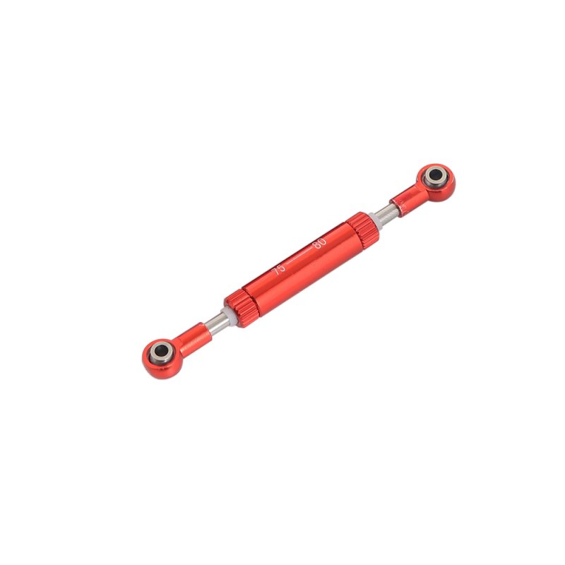 Adjustable Length Servos Pull Rod-Steering Lever for 1/10 RC Crawler Remote Control Toys Car SCX10 90046 TRX4 Red 95-100mm