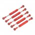 Adjustable Length Servos Pull Rod Steering Lever for 1 10 RC Crawler Remote Control Toys Car SCX10 90046 TRX4 Red 95 100mm