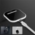 Adjustable Lighting Desktop Night Light Wireless Charger Mobile Phone Holder Black