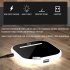 Adjustable Lighting Desktop Night Light Wireless Charger Mobile Phone Holder Black