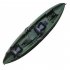Adjustable Padded Kayak Seat with Storage Bag Canoe Backrest Drifting Cushion black