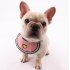 Adjustable Pet Dog Puppy Cat Neck Scarf Bandana Collar Neckerchief Pink love S