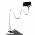 Adjustable Phone Holder Portable Flexible Lazy Bed Phone Bracket Universal Desk Stand Mount White