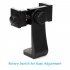 Adjustable Smartphone Tripod Adapter Holder Clip Mount Vertical Horizontal Clamp Selfie Stick black