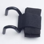 Adjustable Strong Iron Hook Grips Straps  Strength Training Gym Fitness Black Wrist Support Lift Straps Black  Width 8cm