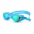 Adjustable Swimming Goggles Electroplating Waterproof Anti fog Swimming Glasses Swim Eyewear Lake Blue