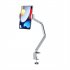 Adjustable Tablet Mobile Phone Stand Aluminum Alloy Desktop Mount Support Bedside Cantilever Bracket Grey