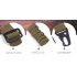 Adjustable Tactical 2 Point Rifle Sling Dual Bungee Strap Snap Hook Band green