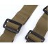 Adjustable Tactical 2 Point Rifle Sling Dual Bungee Strap Snap Hook Band green