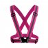 Adjustable V shape Reflective Safety Vest Luminous Elastic Belt for Night Running Cycling Sports Outdoor Clothes Pink