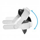 Adjustable VR Head Strap Comfortable Protective Headband Gaming VR Accessories Compatible For Oculus/Meta Quest 3 Headset White