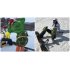 Adult Kids Outdoor Sports Skiing Skating Snowboarding Hip Protective Snowboard Knee Pad Hip Pad  Universal  Green Turtle Kneepad