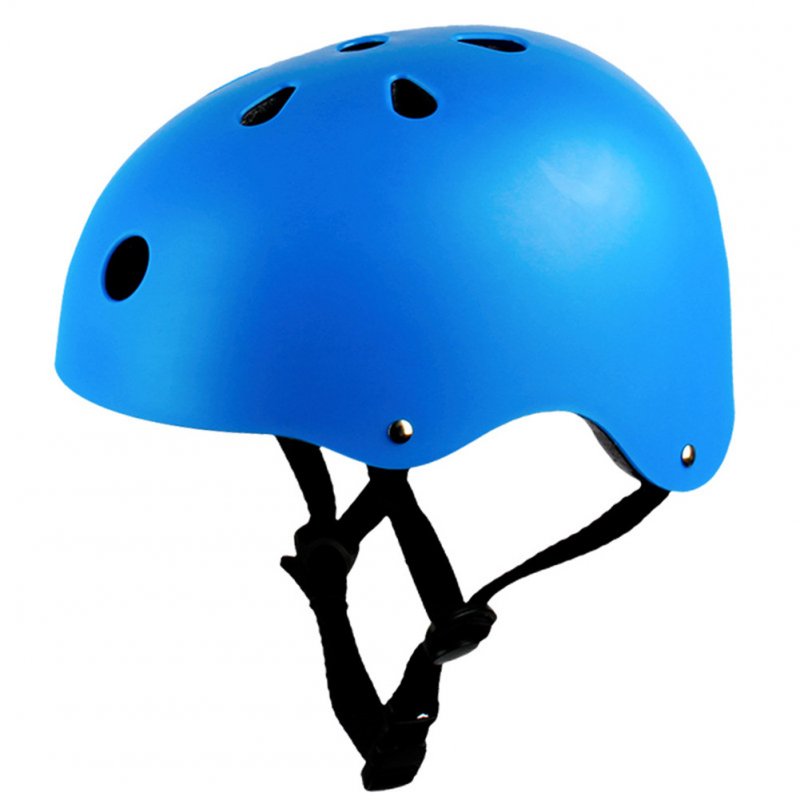 Adult Outdoor Sports Bicycle Road Bike Skateboard Safety Bike Cycling Helmet Head protector Helmet Matte-blue_S