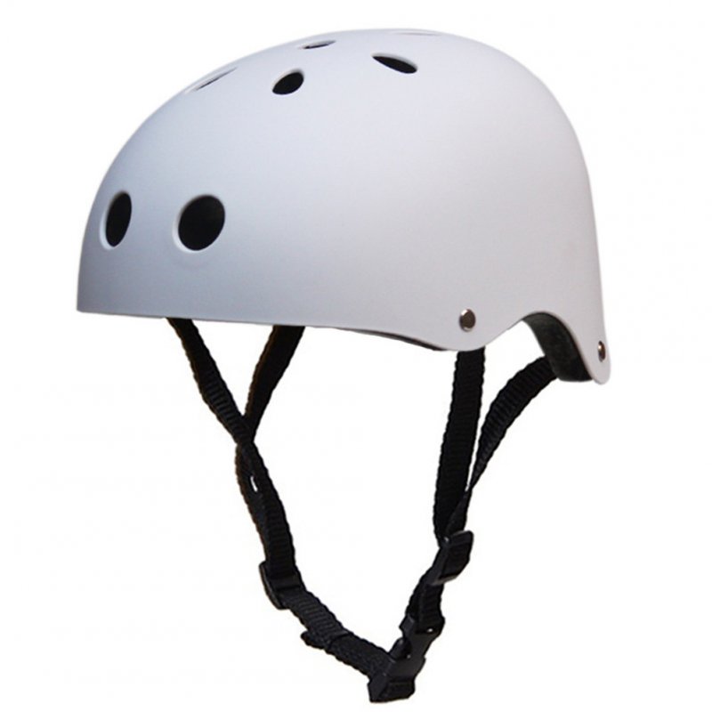 Adult Outdoor Sports Bicycle Road Bike Skateboard Safety Bike Cycling Helmet Head protector Helmet Matte-white_S