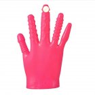 Adult Sex Love Massage Magic <span style='color:#F7840C'>Vibrating</span> Gloves for Party <span style='color:#F7840C'>Couples</span> Rose red