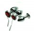 Adult Small Medium Large Full Metal Stainless Steel Anal Plug Electric Shock e Stim Device Parts Accessories Butt Plug with Wire