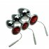 Adult Small Medium Large Full Metal Stainless Steel Anal Plug Electric Shock e Stim Device Parts Accessories Butt Plug with Wire