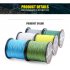 Advanced 500m 547yds 4braid Solid Color Strong Braided Fish Line   Yellow 0 12mm 15lb