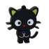Advanced Black Cat Cute USB Flash Drive U Disk USB 2 0   Black 16G 