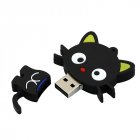 Advanced Black Cat Cute USB Flash Drive U Disk USB 2 0  Black 32G